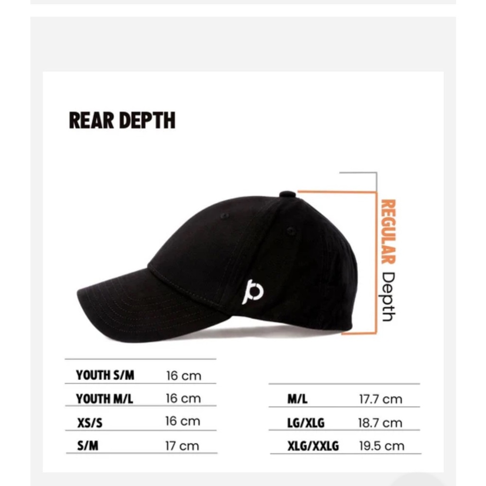 Black Pony Back ball hat magnetic closure in back - Picture 2 of 4